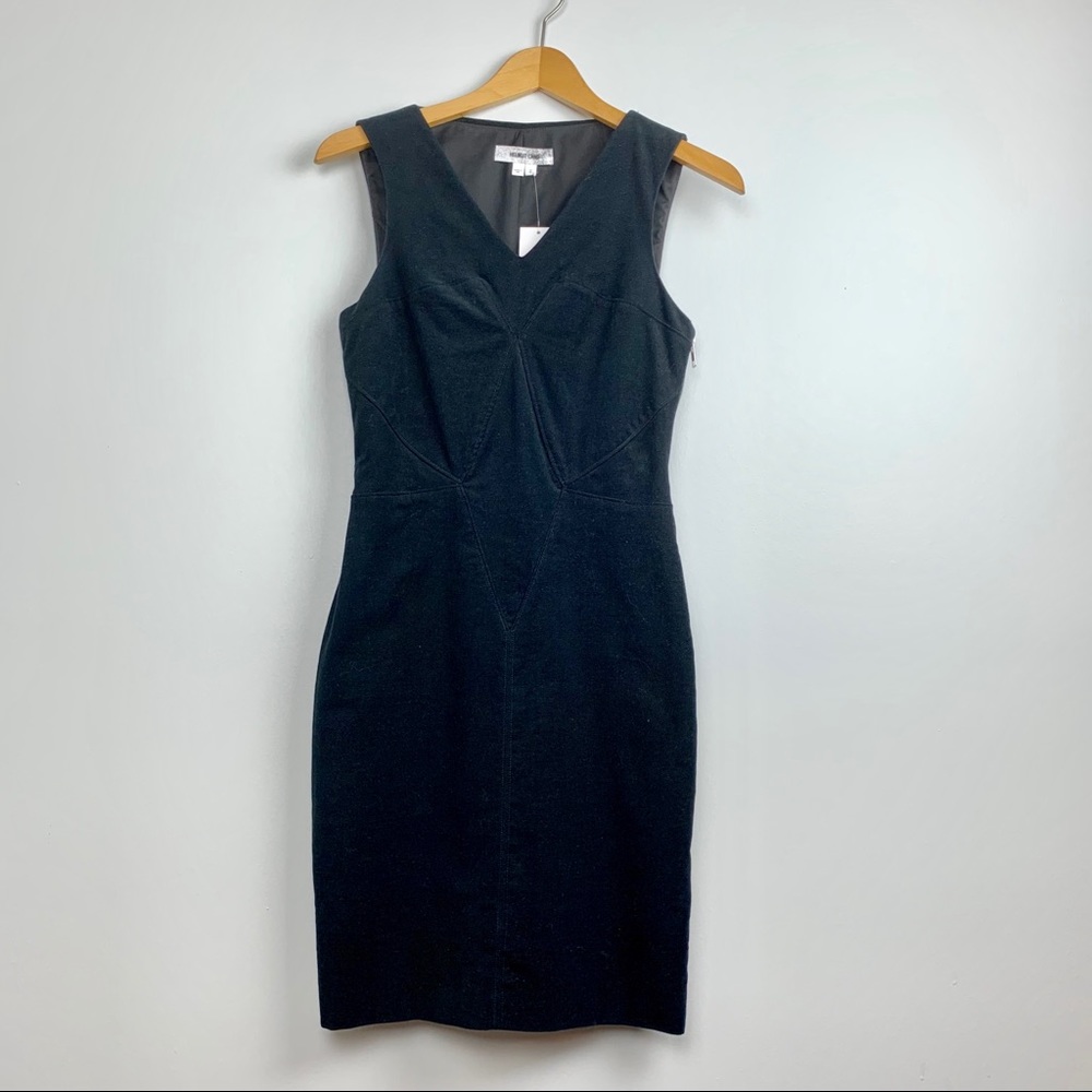 NWT Helmut Lang black seamed dress Sz 2